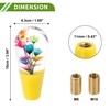 HOPESPANNER Flower Shift Knob Universal Gear Shift Knob Acrylic Stick
