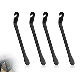 Lhbwhiz Pack of 4 Bicycle Tyre Levers, Ergonomic Bicycle Tyre Repair Tool, Bicycle Metal Mounting Lever, Installation Lever, Bicycle Tool, Tube Tyre Change Tool, for Bicycles (12 x 0.7 cm)
