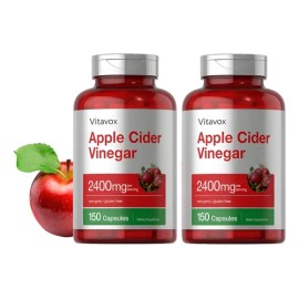 2pc Apple Cider Vinegar Para Eliminartoxinas Vitaminas Sabor