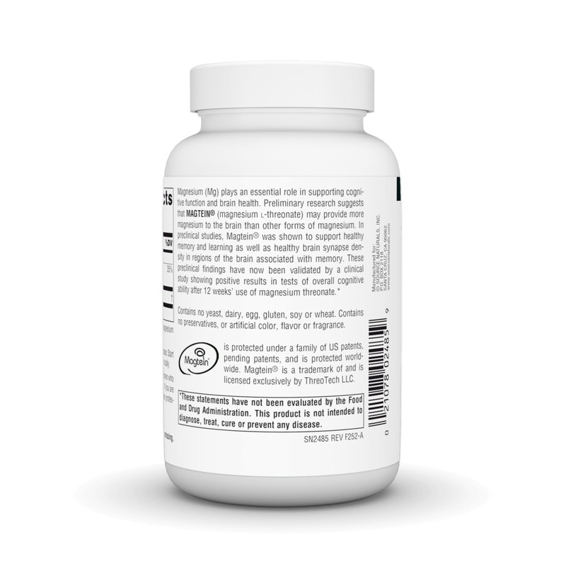 Source Naturals Magtein Magnesium L-Threonate 667mg Supports Focus, Mood, Healthy