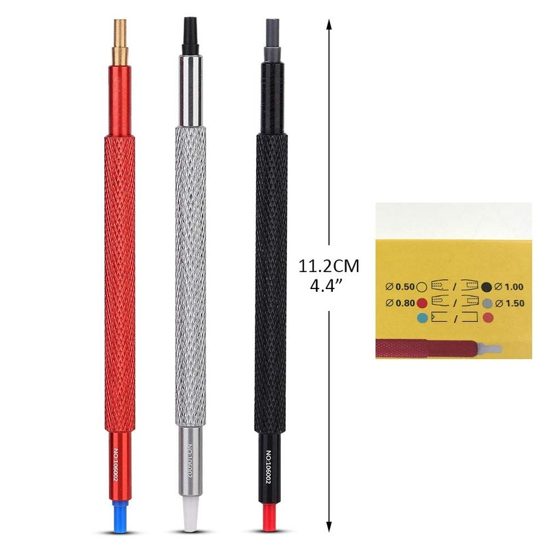 GOTOTOP 3pcs Watch Hand Pressers Pusher Fitting Set Kit Metal