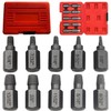 10 pcs Screw Extractor Set, BOSOIRSOU Broken Head Screw Hexagon
