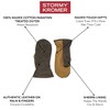 Stormy Kromer Waxed Tough Mitts, Dark Oak, Medium