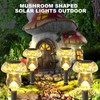 Benany Solar Lights Outdoor, 8 Pack Mushroom Lights Outside Waterproof,