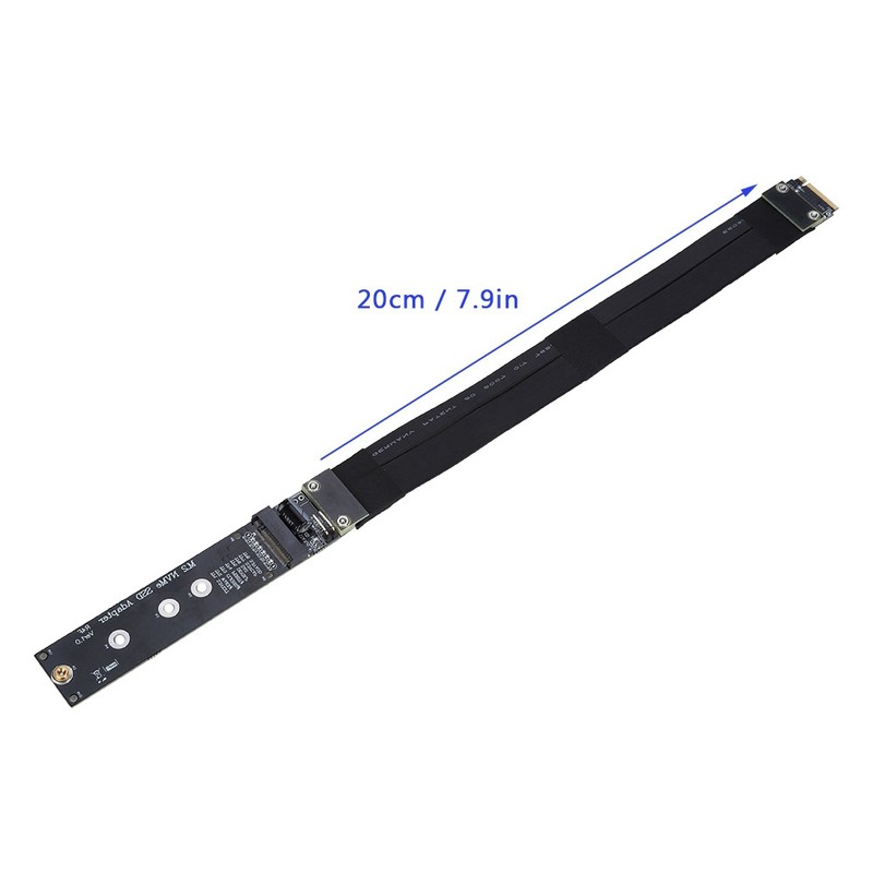 20cm M.2 NVMe SSD Solid State Drive Extension Cable for
