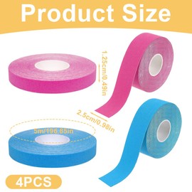 4 Stück Face Lifting Tape, Zwei Größen Wrinkle Schminkles, Anti Wrinkle Patches, Lifting Tapes Gesicht Kinesiotapes Myofasziales Gesichtstraffungsband Physio Tape Sport Tape für Straffung der Haut