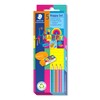 STAEDTLER Stationery Set in Colourful Happy Colours, 3 Noris Pencils,
