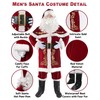 Men’s Santa Costume Set Christmas 12pcs Deluxe Velvet Adult Santa