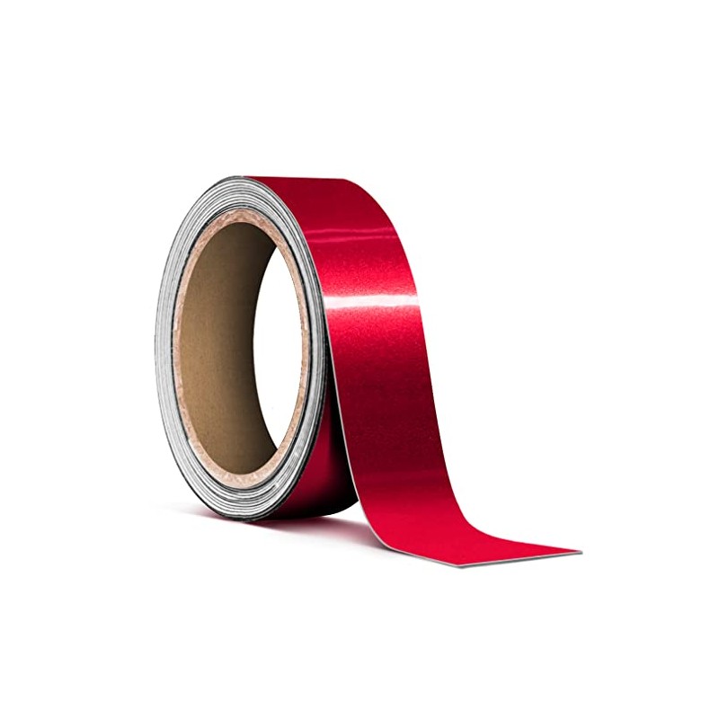 VViViD Gloss Metallic Red Air-Release Adhesive Vinyl Pinstripe Tape Roll