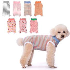 GUANMAIMART Traje De Recuperación para Perros Pequeños, Transpirable Y Elásticos, Evita Morder Y Lamer Heridas Después De La Cirugía, Protege Heridas Abdominales Y Enfermedades De La Piel