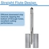 sourcing map 4pcs Straight Flute Thread Tap, 3/16-24 BSW Inches
