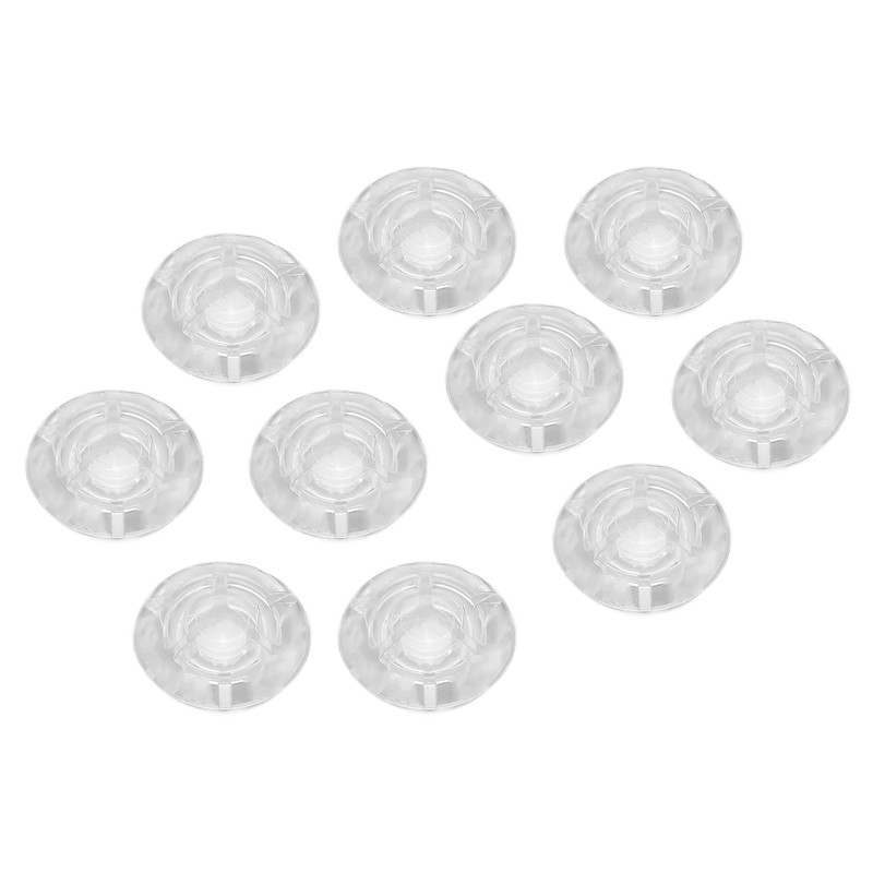 10Pcs Footswitch Toppers Clear Transparent Universal for Guitar Effects Pedal