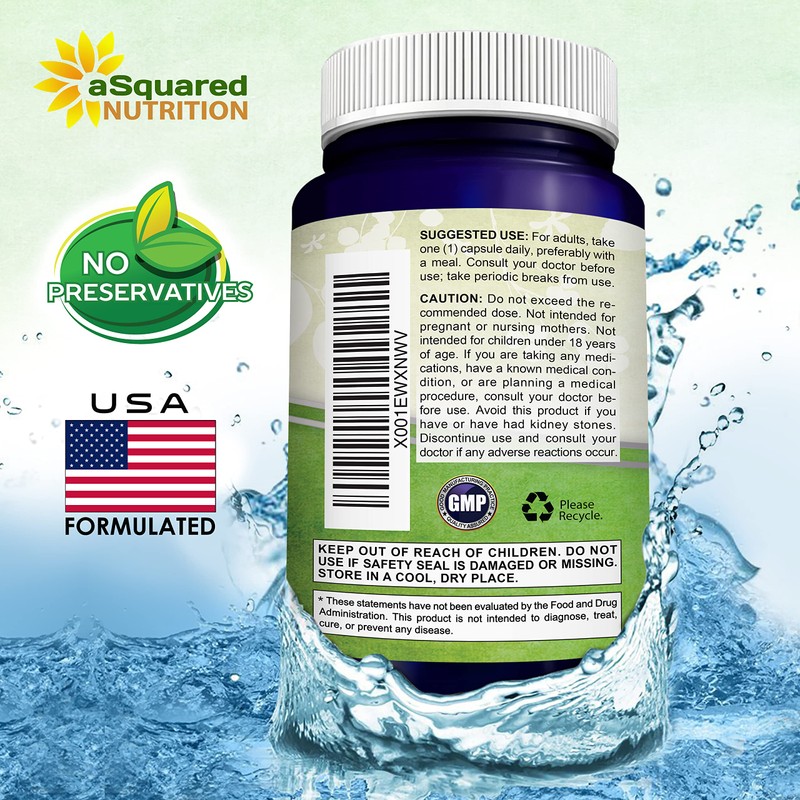aSquared Nutrition Quercetin 500mg Supplement - 200 Capsules - Quercetin