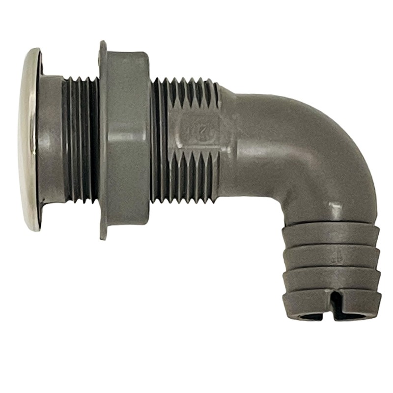 Taskar Thru-Hull Bilehaut 25mm Curved Boats Stainless Steel Drain Plug