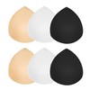 TopBine Bra Pads Inserts (3 Pairs D/E 3 Color, D/E)