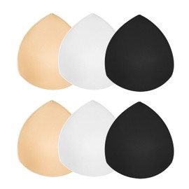 TopBine Bra Pads Inserts (3 Pairs D/E 3 Color, D/E)