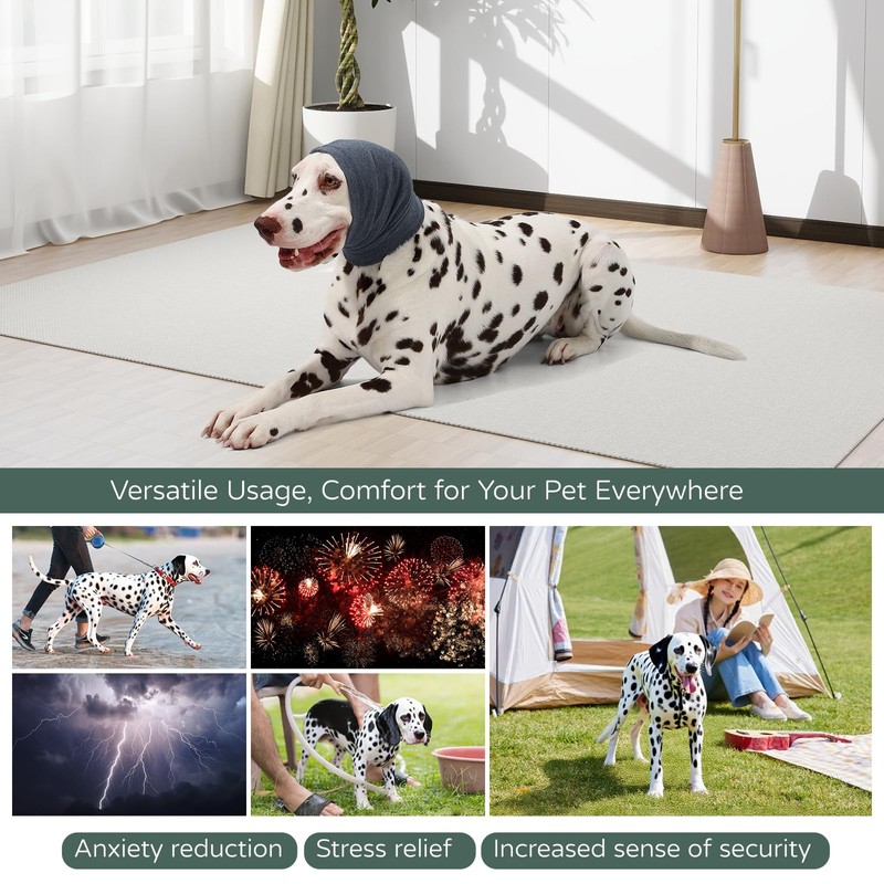 AOOLMOL Dog Ear Muffs Warp Anxiety Relief/Noise Protection - Grooming