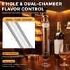 Konohan 2 Set Flavoring Humidor Cases Borosilicate Glass Tubes Hygrometer