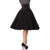 Belsira Circle Skirt Medium-Length Skirt Black XXL