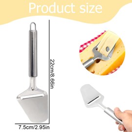 AOEVUIR Classic Line Cheese Slicer, Cheese Cutter, Polished Stainless Steel, Sharp Blade with Toothing, Dishwasher Safe