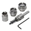 Hole Cutter Kit, 6 Pc, Tungsten Carbide