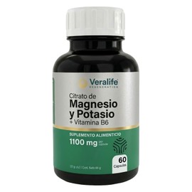 Veralife Citrato Magnesio Potasio Capsulas 1100