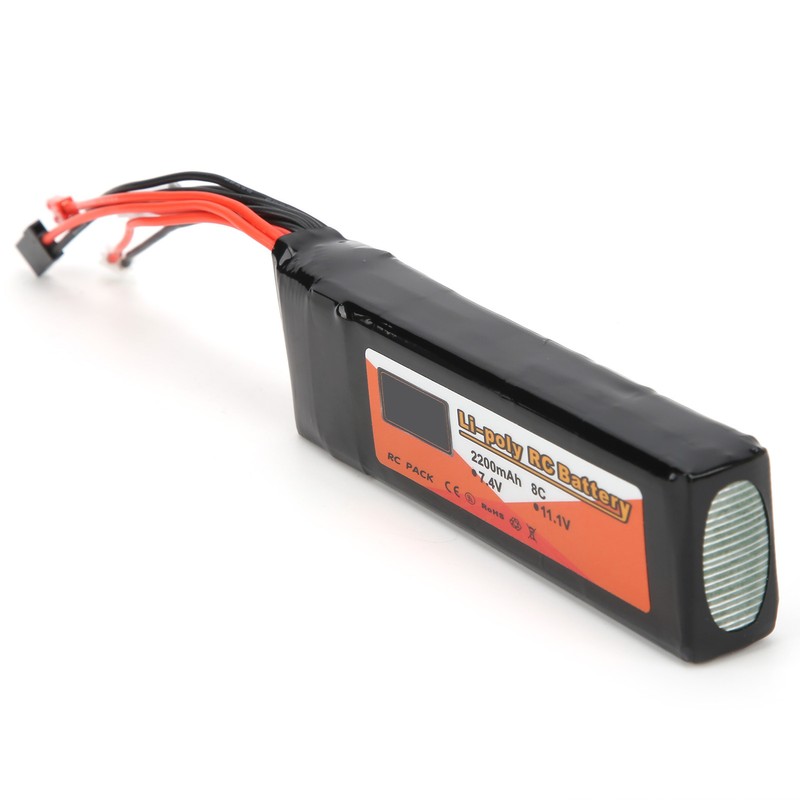 3S Lipo Battery 11.1V 2200mAh 8C Multiplug Large Capacity Battery