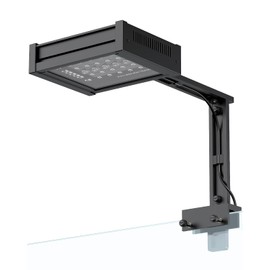 Pawfly 50 W Saltwater Aquarium Light for SPS & LPS Corals, Clip-On Dimmable LED Reef Light with Adjustable Brightness, Day/Night Modes, Timer, Blue RGB Violet UV Lighting for Marine Fish Tanks