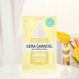 플랜36.5 데일리 앰플 피부보습 세라카라콜 비건 마스크 10매입 Plan36.5 Daily Ampoule Hydrating Ceramide Caracol Vegan Mask 10 Sheets