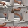 DELTA FAUCET 800903-WH Morgan Round Front Standard Close Toilet Seat
