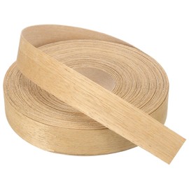 PATIKIL Black Limba Edge Banding, 1 Inch x 50 ft Wood Veneer Tape Pre-glued Flexible Plywood Edge Banding with Hot Melt Adhesive for Furniture Restoration