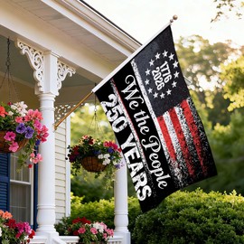 America's 250th Anniversary Flag, 3 Ply Year American Anniversary Flag- Double Sided,4th of July We The People 1776 Yard Flags For Outside 3x5 Ft Double Sided Outdoor Banner Decorations