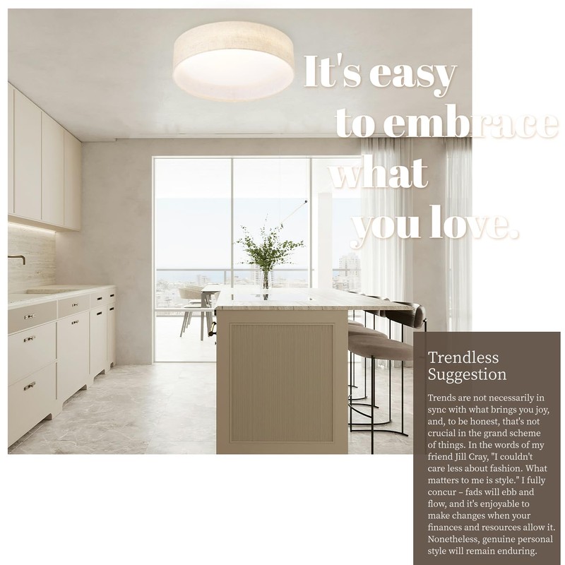 Hamilyeah LED Flush Mount Ceiling Light Fixture Set of 2,