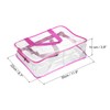 PATIKIL L Size Clear Toiletry Bag, PVC Transparent Makeup Bag