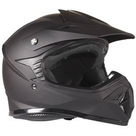 Typhoon Kids Youth Offroad Gear Combo Helmet & Goggles DOT Motocross ATV Dirt Bike MX Motorcycle Matte Black L Large