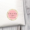500 Chic Pink Thank You Stickers - 1.4 Inch Roll