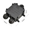 Waterproof IP68 Junction Box, 3 Way Plug Line M25 Wire