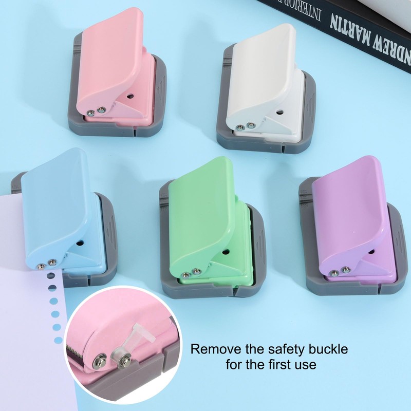 PATIKIL 1/4" 6 Hole Paper Punch, Metal Hole Puncher 5