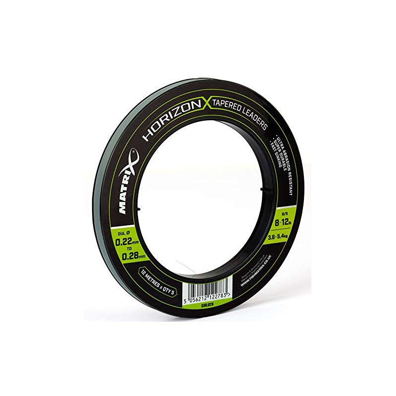 Matrix Horizon X Tapered Shock Leader - 8lb / 12lb