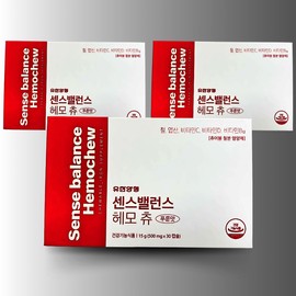 Sense Balance Hemochew Chewable Folic Acid Iron Supplement Prune Flavor 30 Capsules x 3 / 센스밸런스 헤모츄 츄어블 엽산 철분 영양제 푸룬맛 30캡슐 x 3개