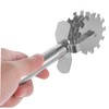 OHPHCALL 1Pc Stainless Steel Meat Tenderizer Tool Wheel Design for