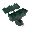 Projectpak 3 Outlet Wall Plug Adapter with Covers Indoor Outdoor