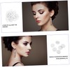 CAXUSD 200Pcs Plastic Earring Pads with Holes Drop Earring Stoppers
