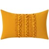 VOGOL Soft Decorative Throw Pillow Covers, Mustard Yellow Accent Solid