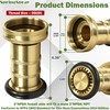 SpringSpray 2" NPSH Fire Hose Nozzle Brass Fire Equipment Heavy
