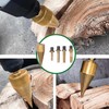 5Pcs Firewood Drill Bit 32mm Wood Log Splitter C45 Steel