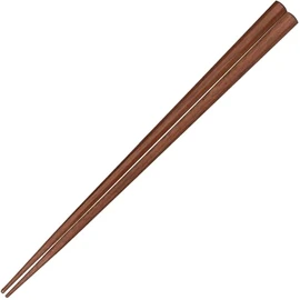 PINGTO H-06880 Meiki Octagonal Chopsticks Adult Long Dishwasher Safe Walnut 9.1 inches (23 cm), Made in Japan