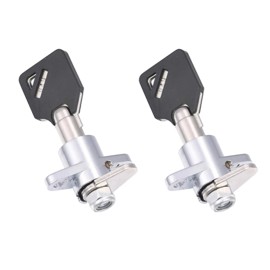 TCMI 2 Keys Hard Saddlebag Locks Fits for Harley Davidson Touring Electra Str...