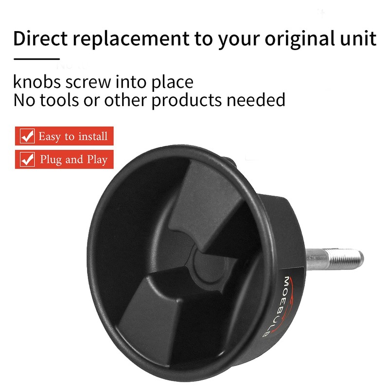 MOEBULB Hardtop Top Hard Panel Mounting Screw Knob 2pcs Compatible