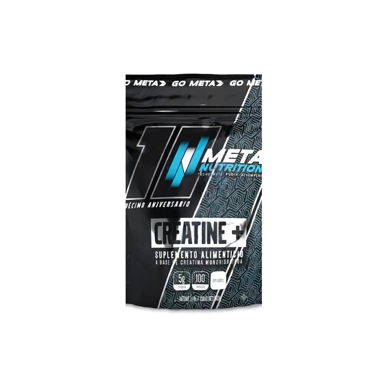 Creatina Monohidratada 500 Meta Nutrition 100 Porciones Polvo Alta Pureza